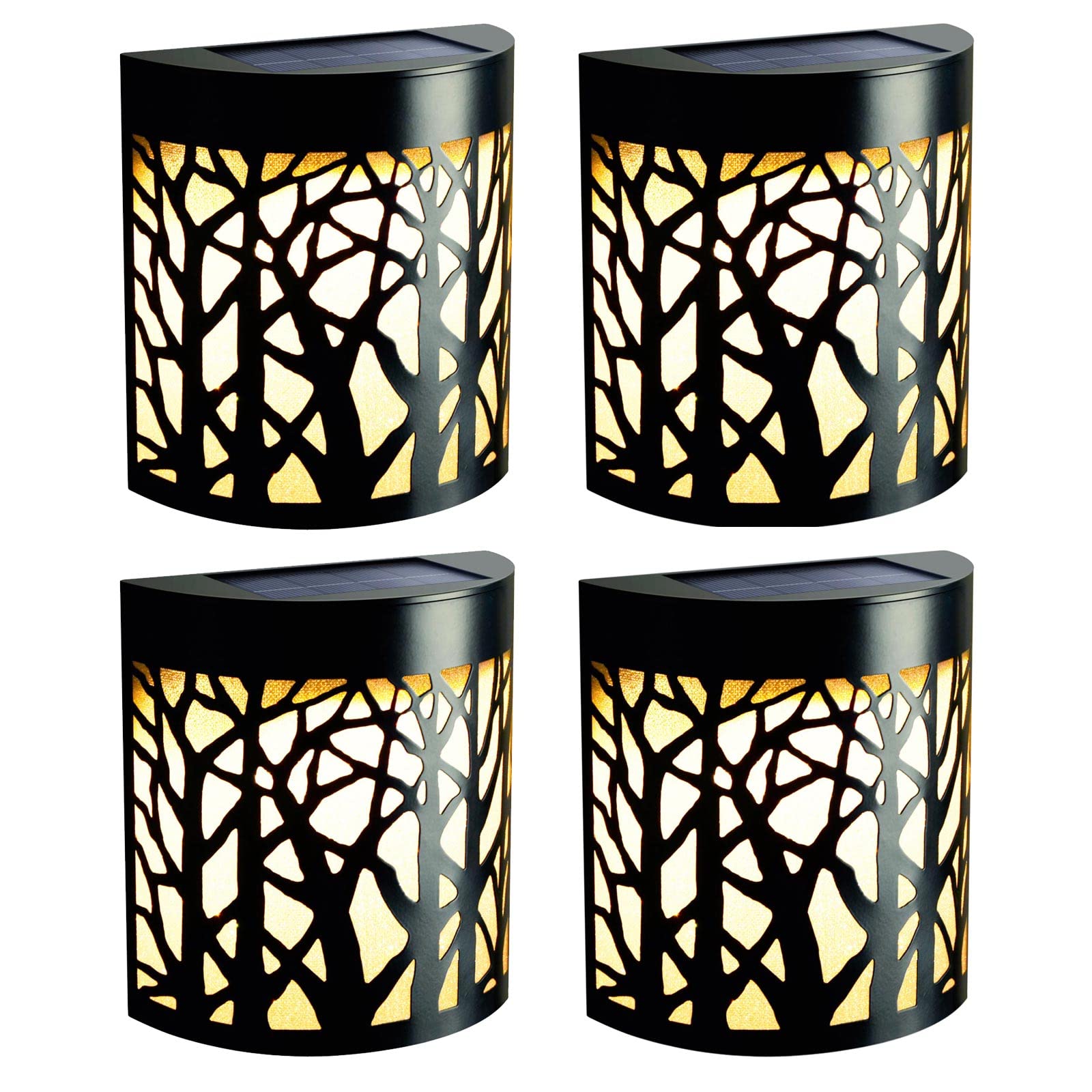 DenicMic solar wall lights easy-install pack with included screws.