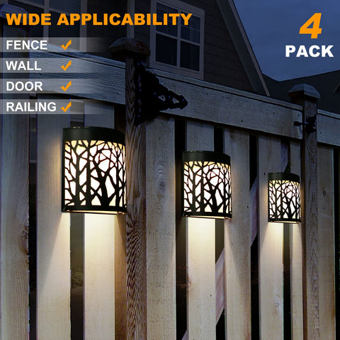 DenicMic solar wall lights front door illuminator enhances curb appeal and entry safety.