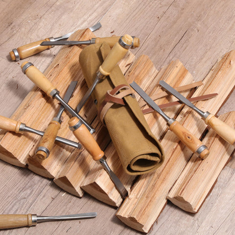 Denifiter Tool Roll side view emphasizes portable design for on-site carpentry tasks.