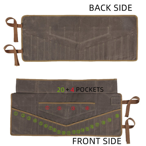Denifiter waxed canvas material offers durable, water-resistant protection in any workshop.
