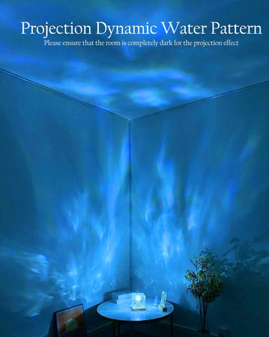 Deogos ocean projection fills ceilings with calming water-wave patterns.