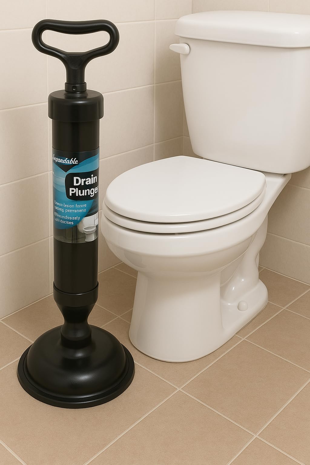 Dependable Essentials sink and toilet attachment enables simple DIY unclogging.