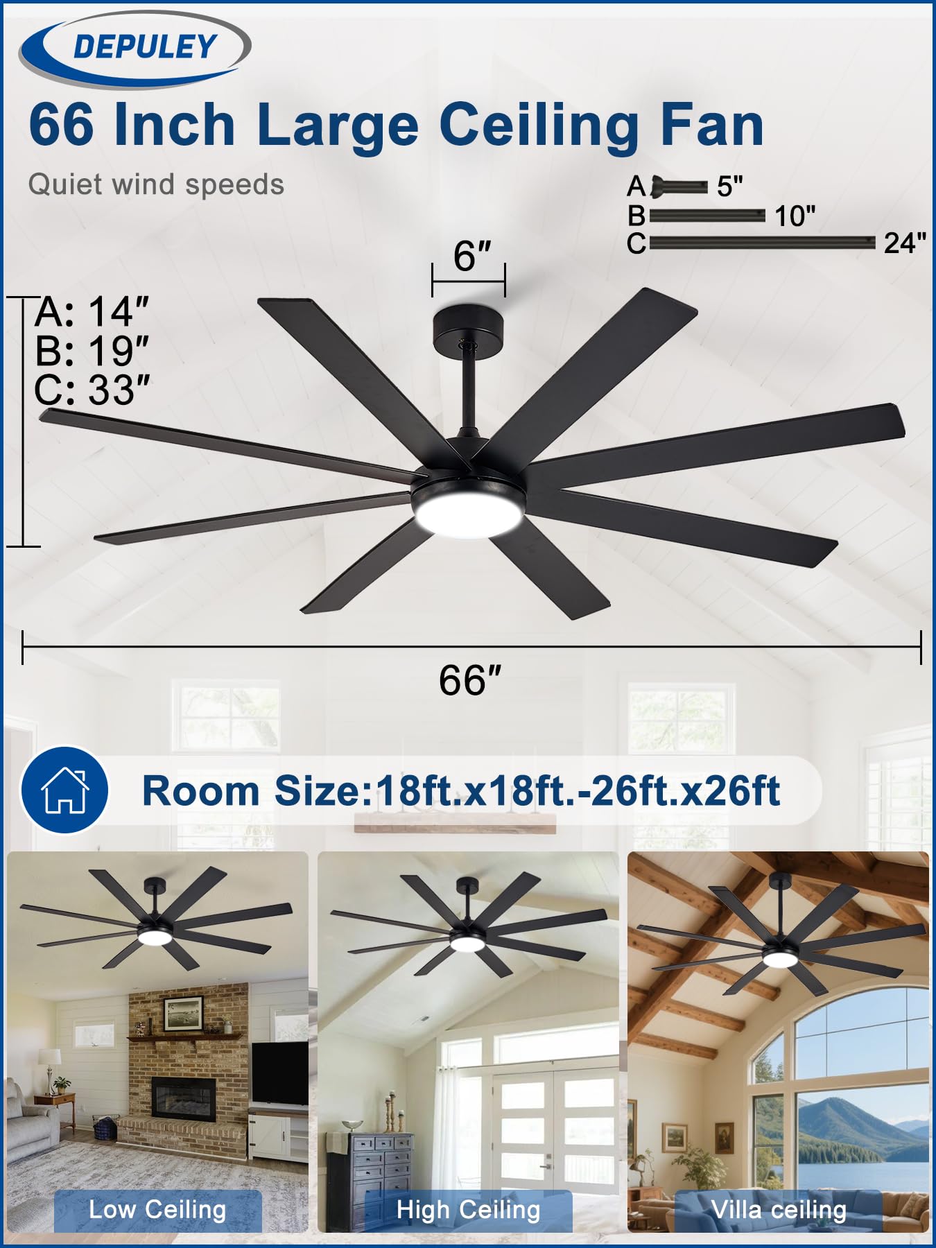 Depuley 3CCT dimmable lighting enhances mood for work or relaxation