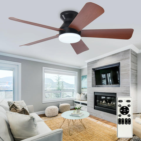 Depuley 42-inch ceiling fan with light for indoor and outdoor spaces, wide coverage