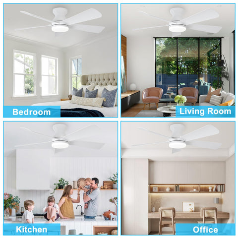 Depuley 6-speed ceiling fan with timer offers tailored comfort.