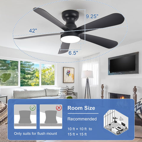 Depuley ceiling fan remote control highlighting ease of operation
