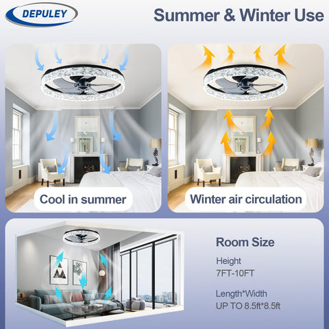 Depuley color temperature options from warm to cool white