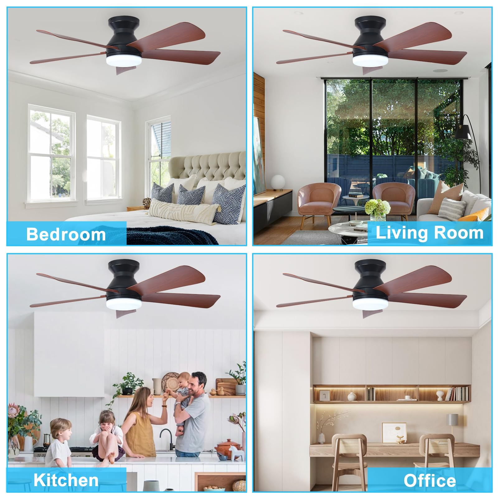 Depuley easy-install snap-in blades for quick setup