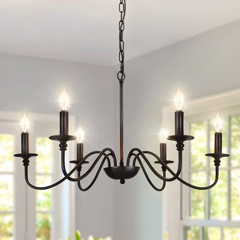 Depuley Farmhouse Chandelier office-light suitable for work areas