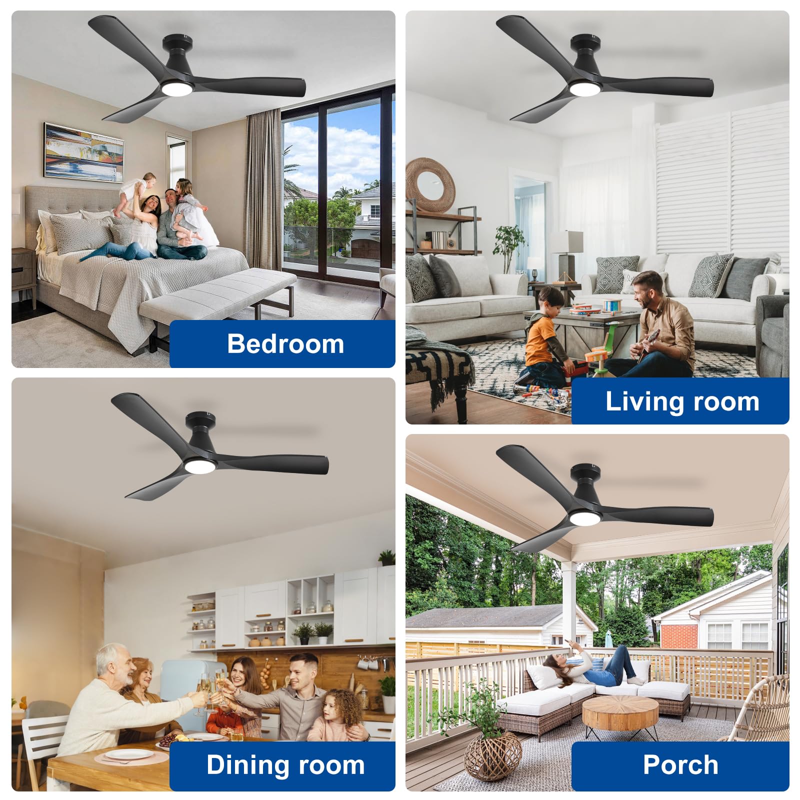 Depuley low-profile flush mount ideal for rooms with low ceilings