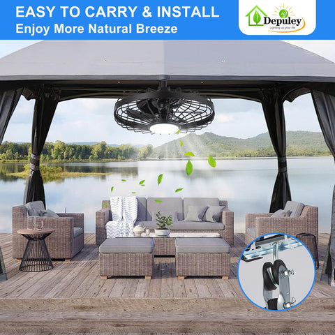 Depuley 6-speed reversible fan for year-round comfort.