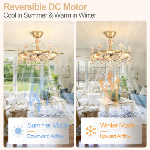 Depuley gold fandelier with ornate petals adds elegant focal point.
