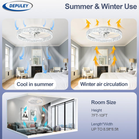 Depuley low-profile flush-mount design fits low ceilings and modern interiors.