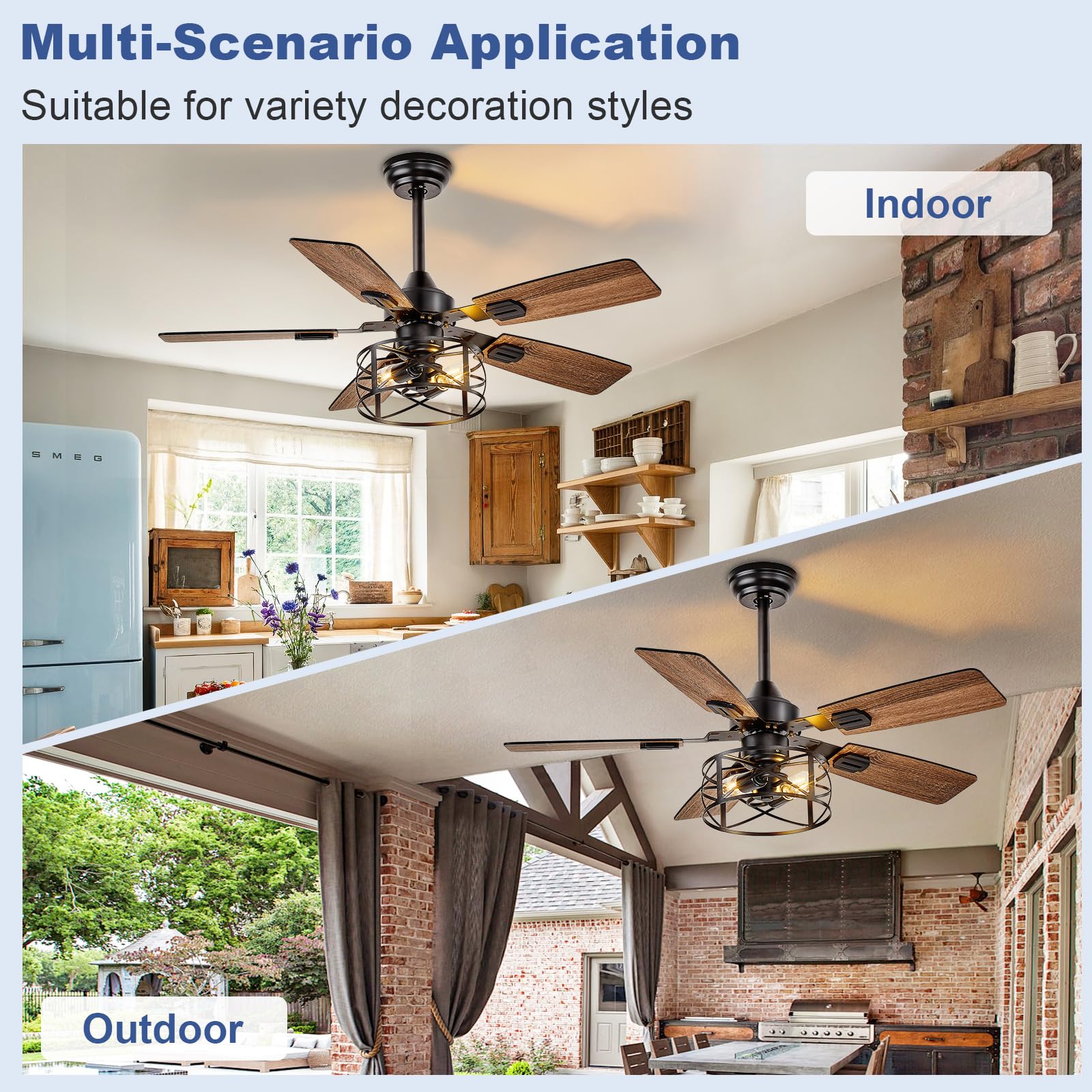 Depuley remote and app control for fan and light