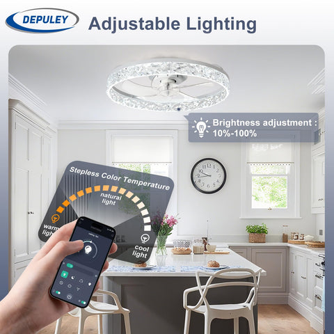 Depuley remote control detail shows easy hand-held operation.