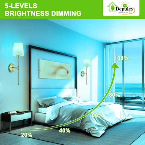 Depuley wall sconces feature detachable magnetic bases for flexible placement.