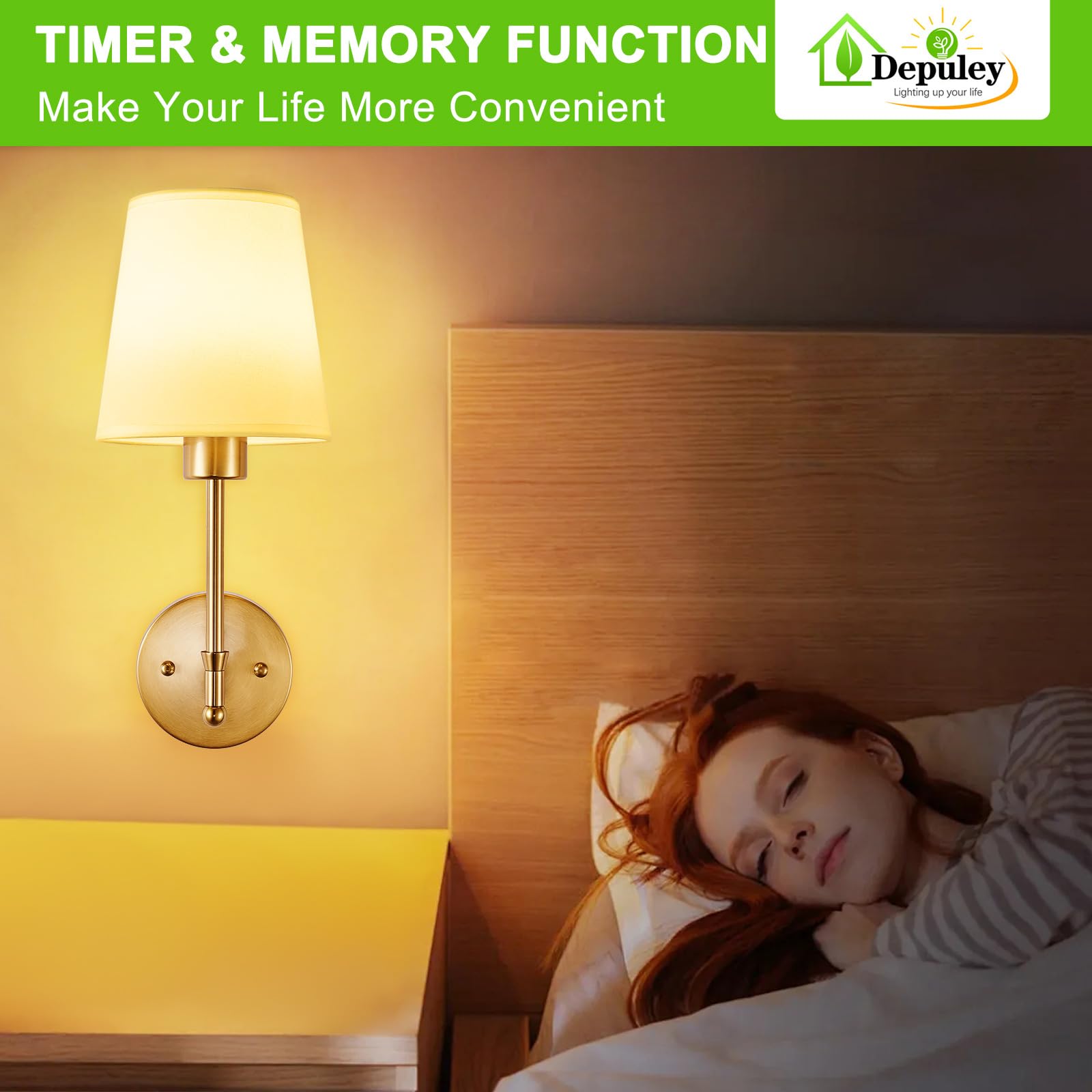 Depuley includes E26 USB bulbs to power bright, long-lasting light.