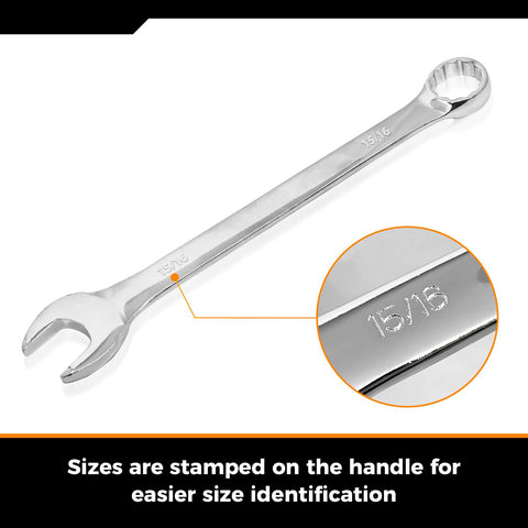 Der Erwachte chrome vanadium steel wrenches with polished finish resist grime and corrosion