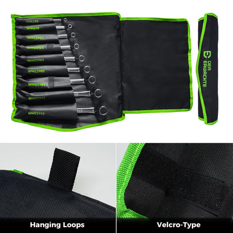 Double-ended box wrenches with smooth finish for efficient work