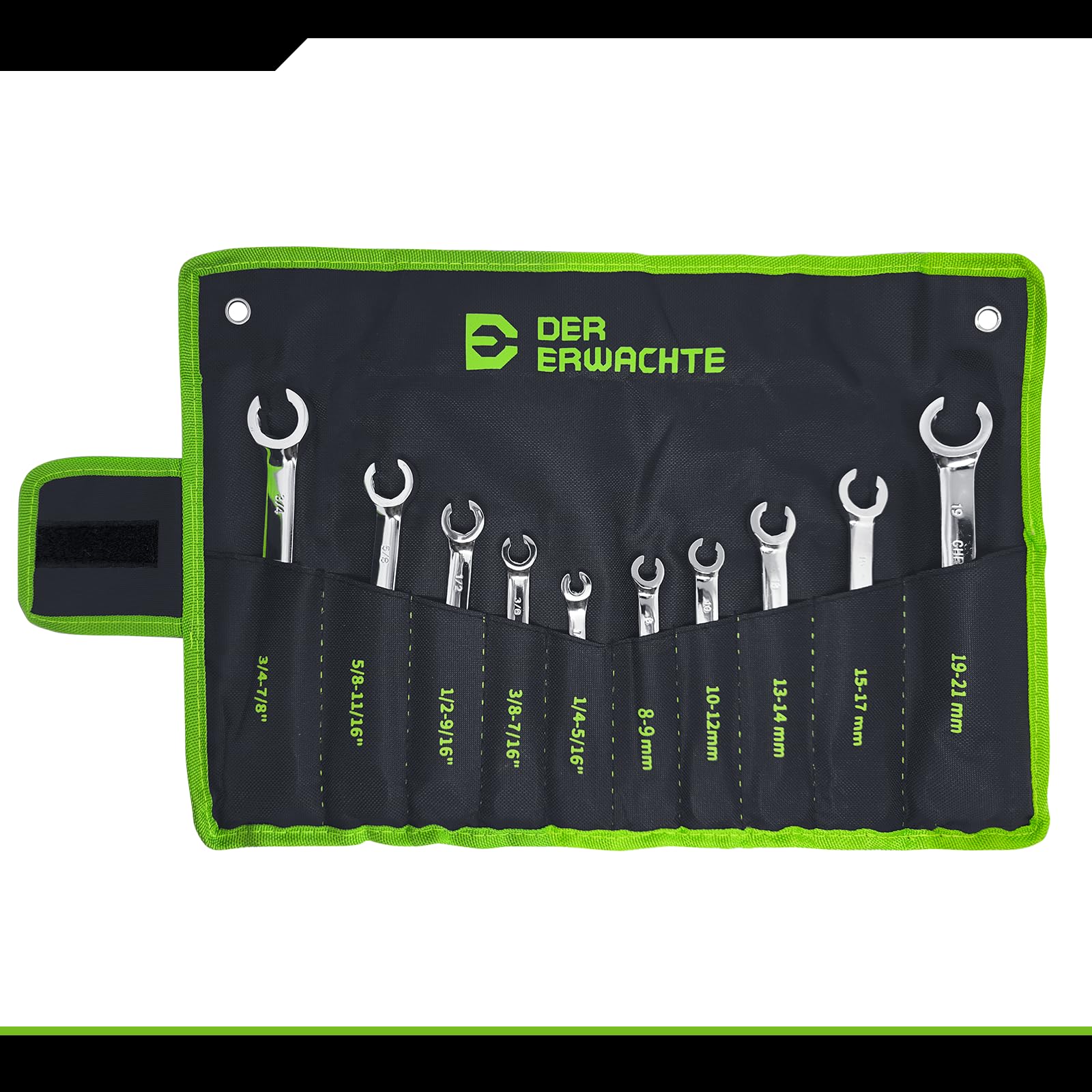 Der Erwachte flare nut wrench set enables brake and fuel line access
