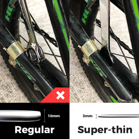 Chrome-plated finish provides rust resistance and long-lasting shine.