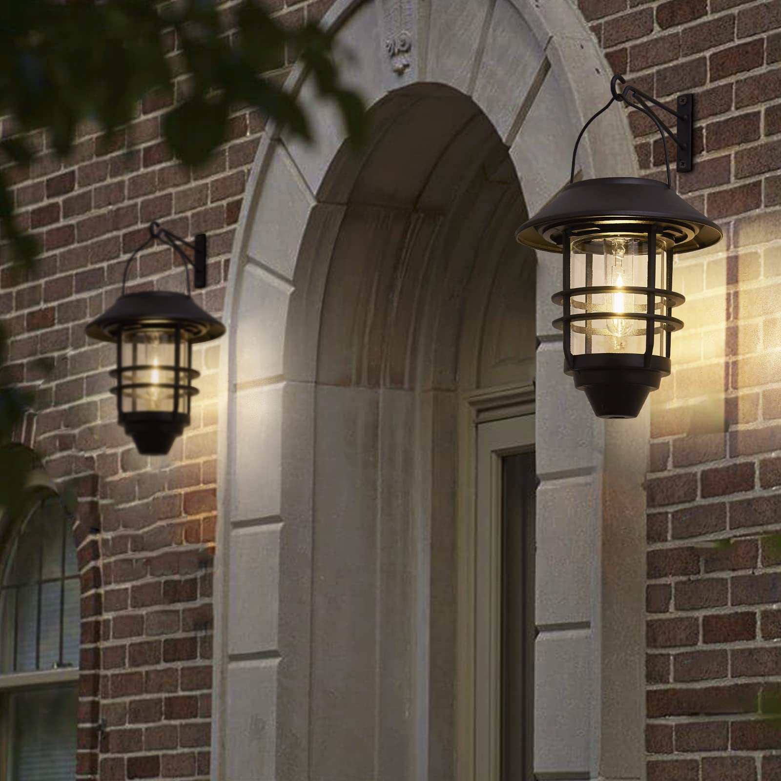 DERAYSION lanterns auto on at dusk, off at dawn for hassle-free visibility.