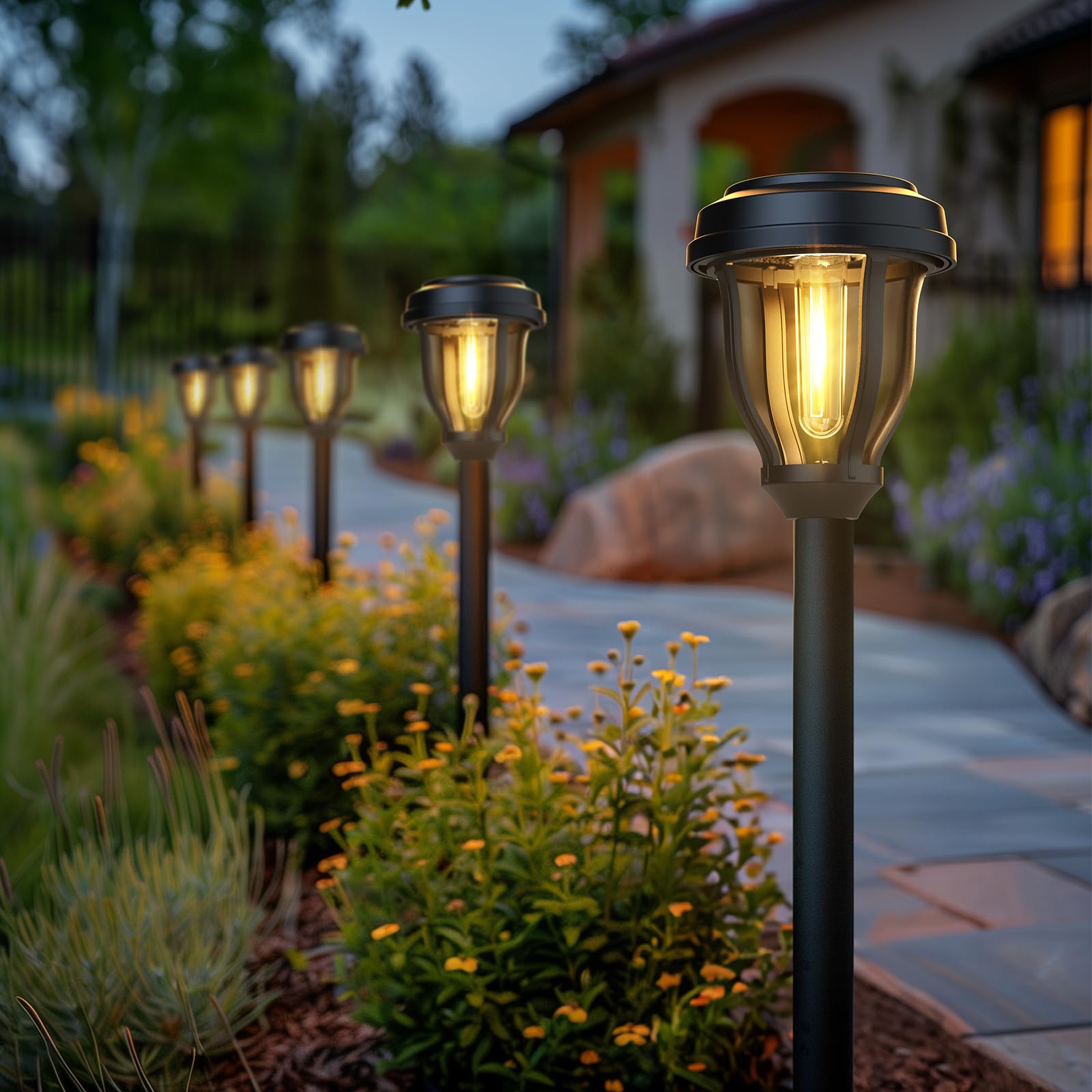 DERAYSION driveway solar light offers entry illumination with energy saving