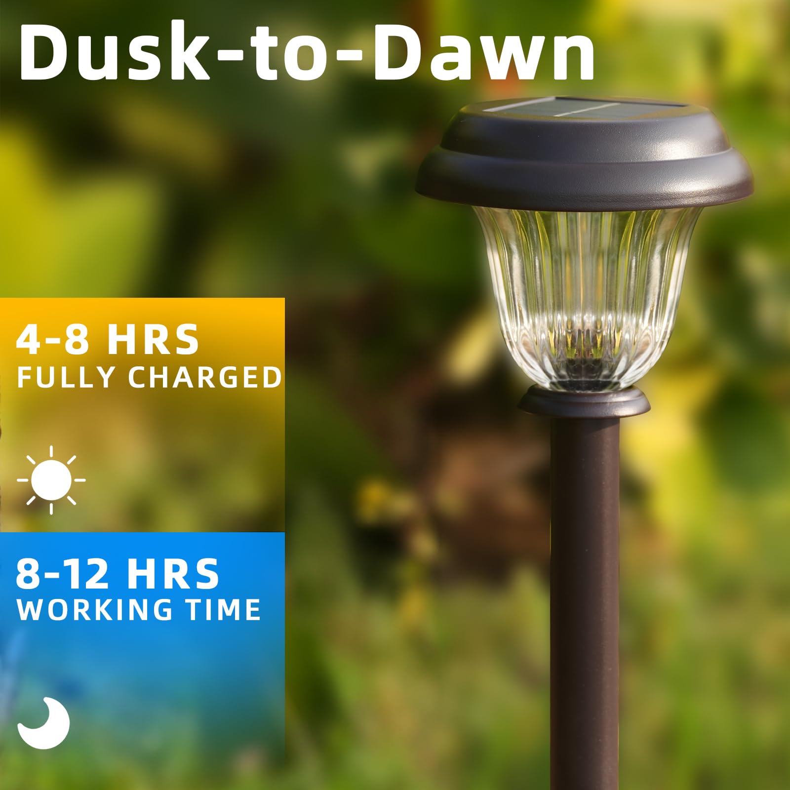 DERAYSION dusk-to-dawn sensor powers on automatically for convenience