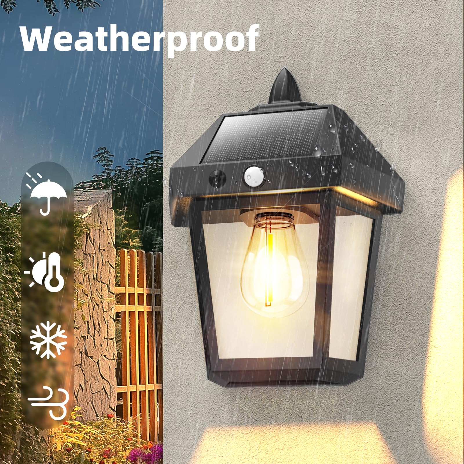 DERAYSION durable weatherproof outdoor lights withstand sun, rain, and cold.