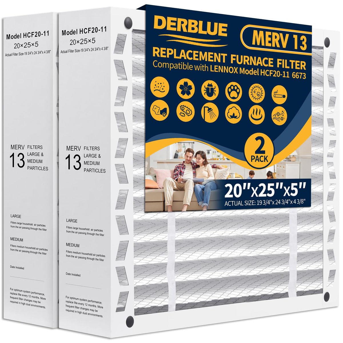 DerBlue foldable filter assembly demonstrates easy installation and compact storage.
