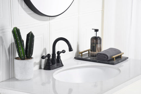 Derengge centerset installation suitable for 3-hole sinks in 4-inch bowls