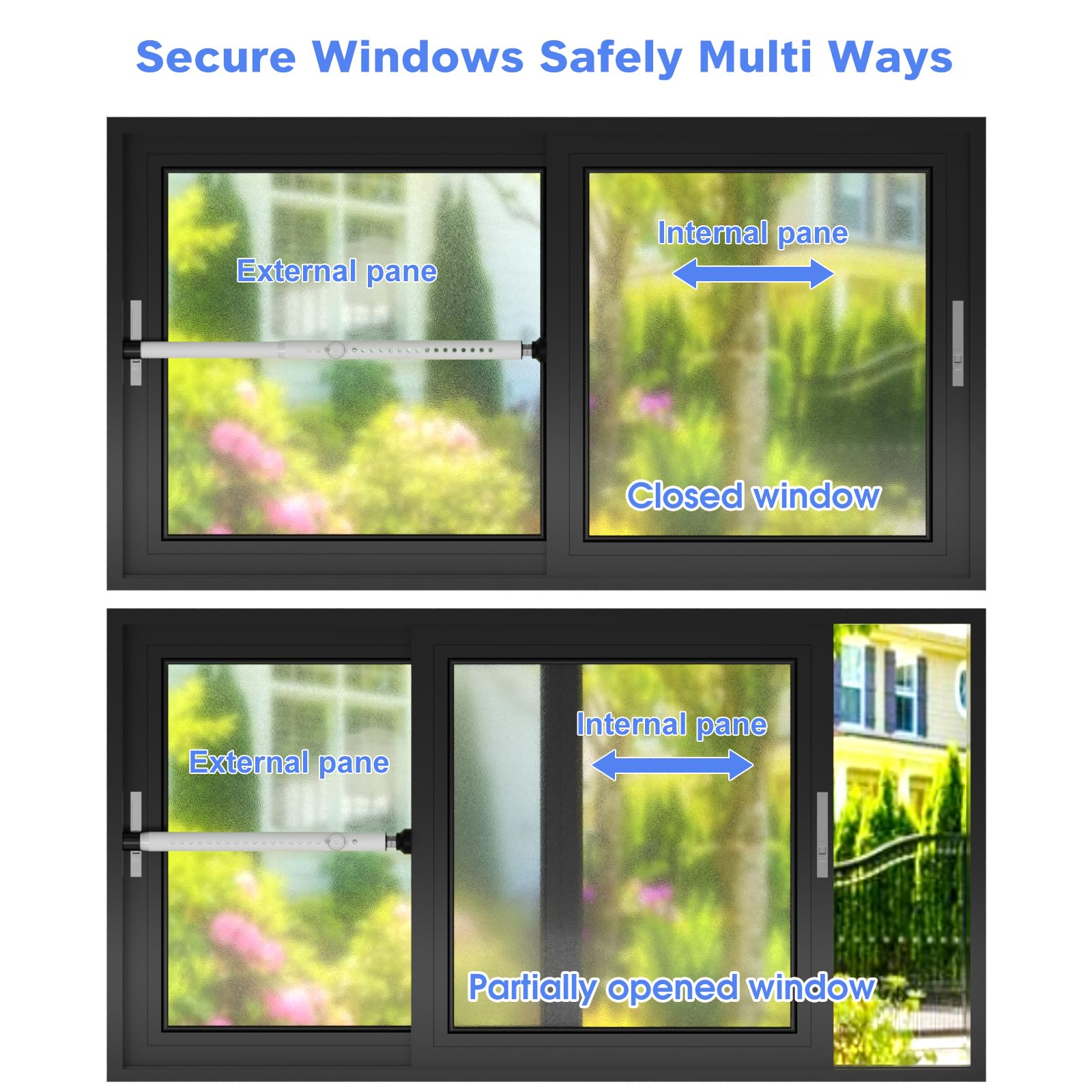 DEROFIT two-in-one safety bar for homes with kids or pets.