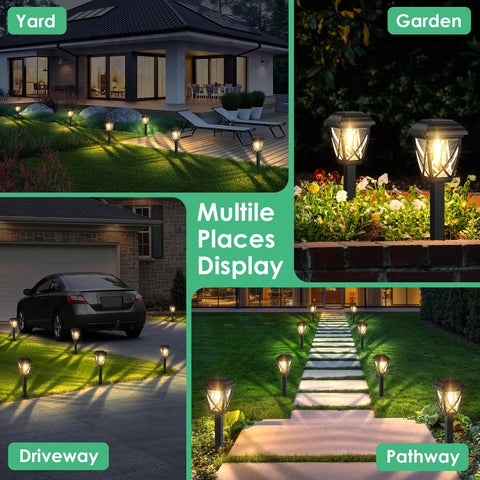 Derynome filament LED solar lights 10-pack deliver brighter evenings outdoors.