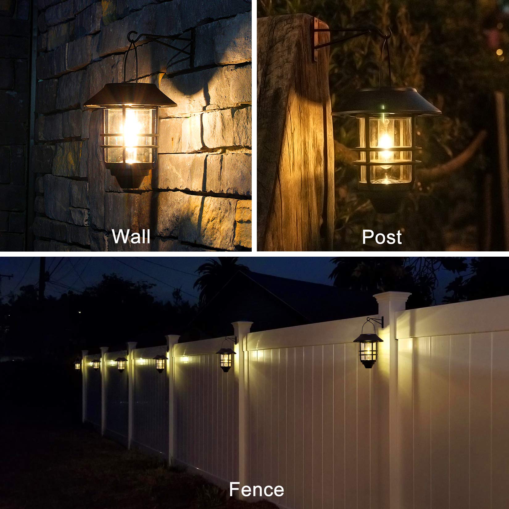 Derynome solar lantern IP65 waterproof design withstands weather.