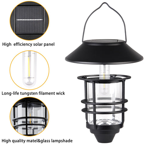 Derynome solar lanterns come as a convenient two-pack for easy setup.
