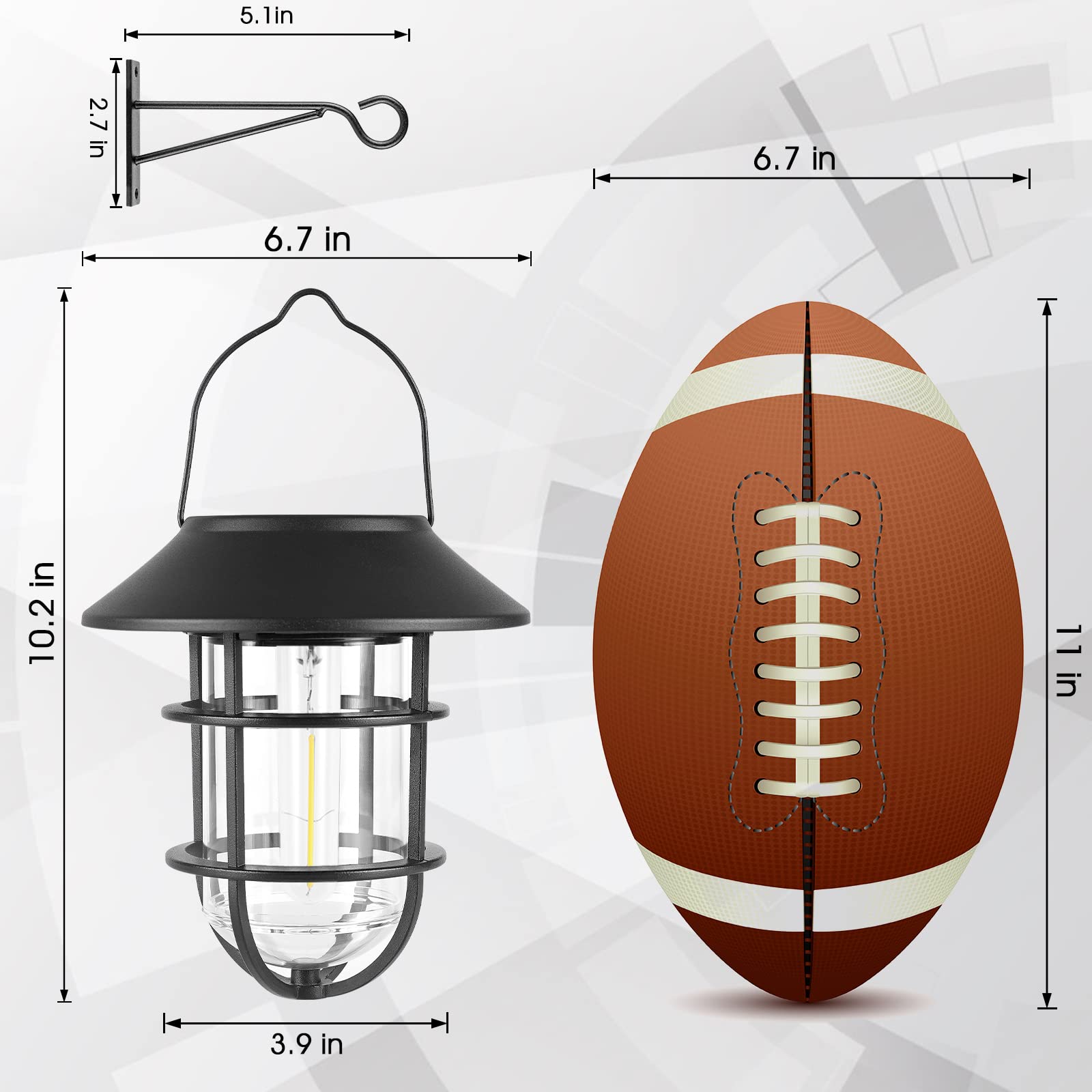 Derynome waterproof outdoor lantern resisting rain and snow for year-round outdoor lighting
