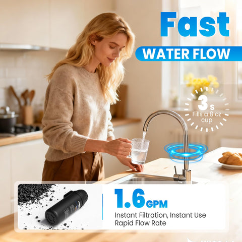 DESENRUIS 0.5-micron media delivers clearer taste with fewer impurities.