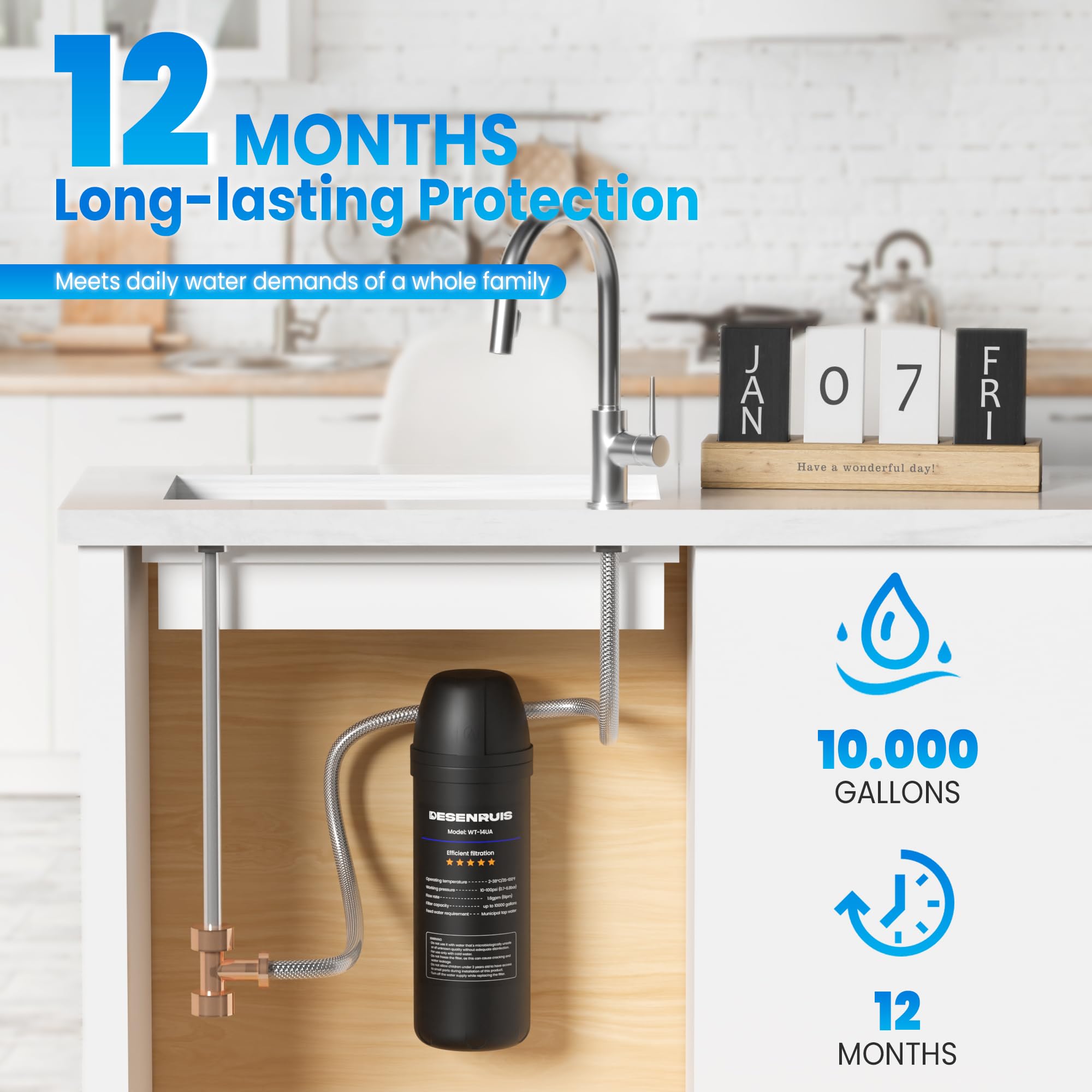 DESENRUIS BPA-free and lead-free construction supports safer daily use.