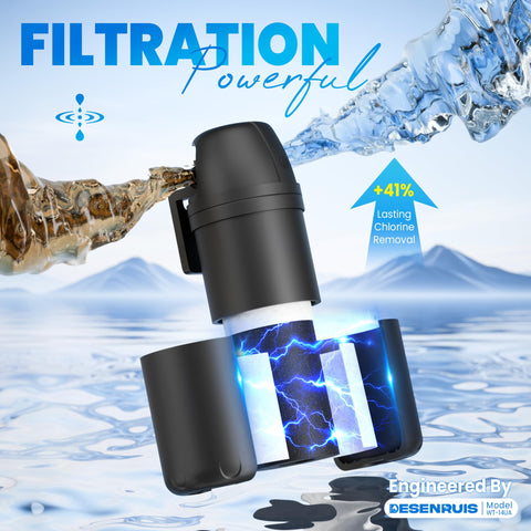 DESENRUIS coconut shell carbon filtration helps remove odor and improve flavor.