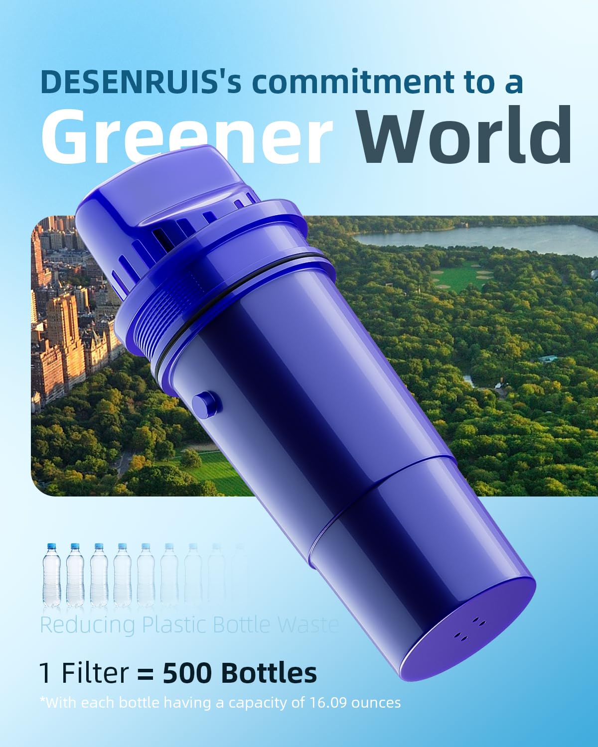 DESENRUIS eco-friendly choice reduces bottled water waste and costs