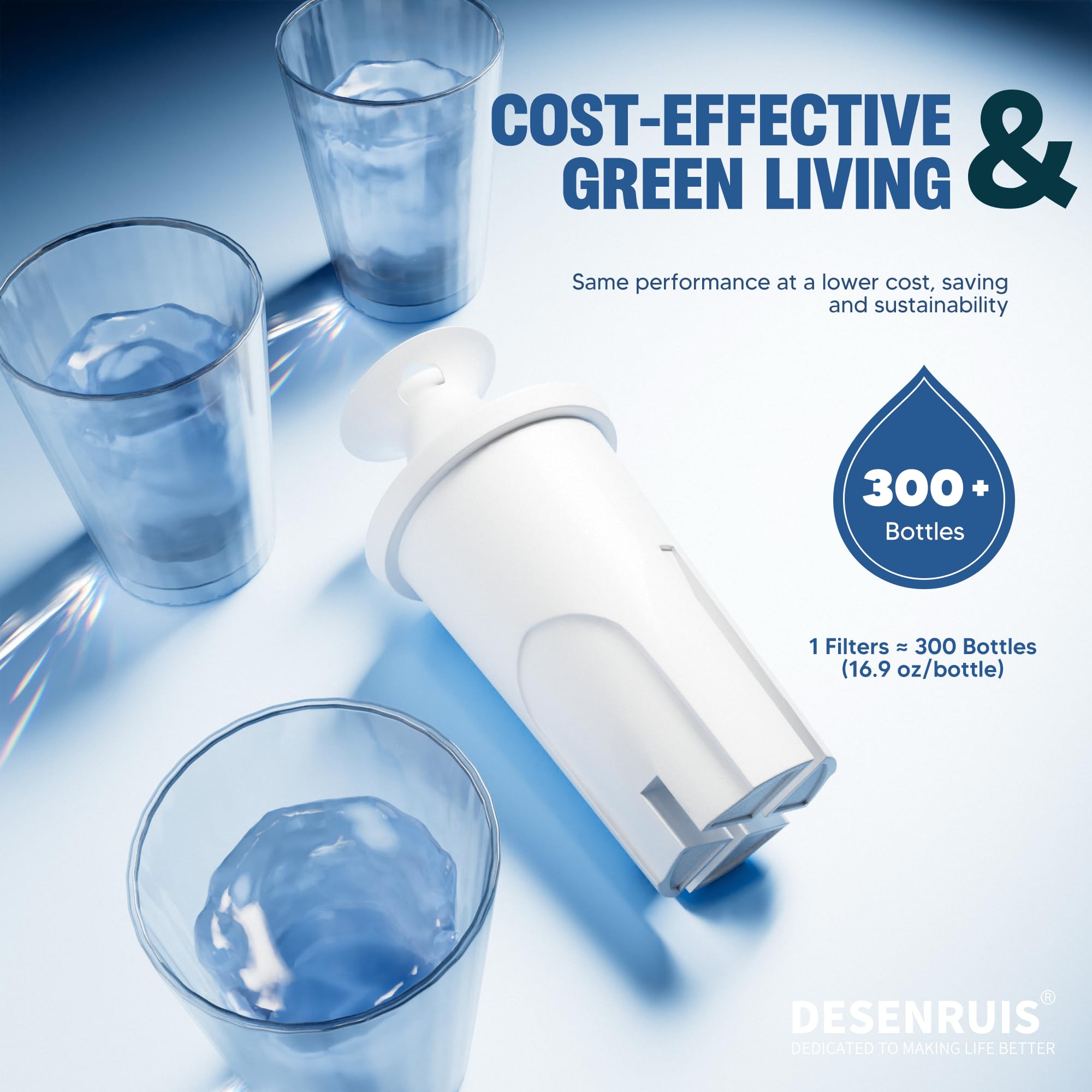 DESENRUIS high-activated-carbon content enhances filtration efficiency and longevity.