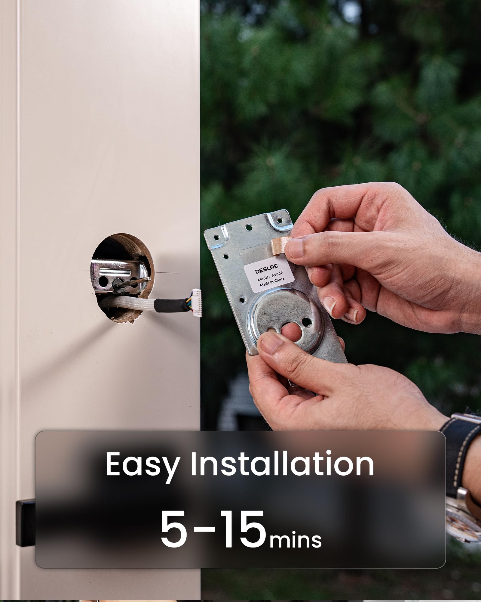 DESLOC A100F 12-month battery life reduces maintenance and replacements.