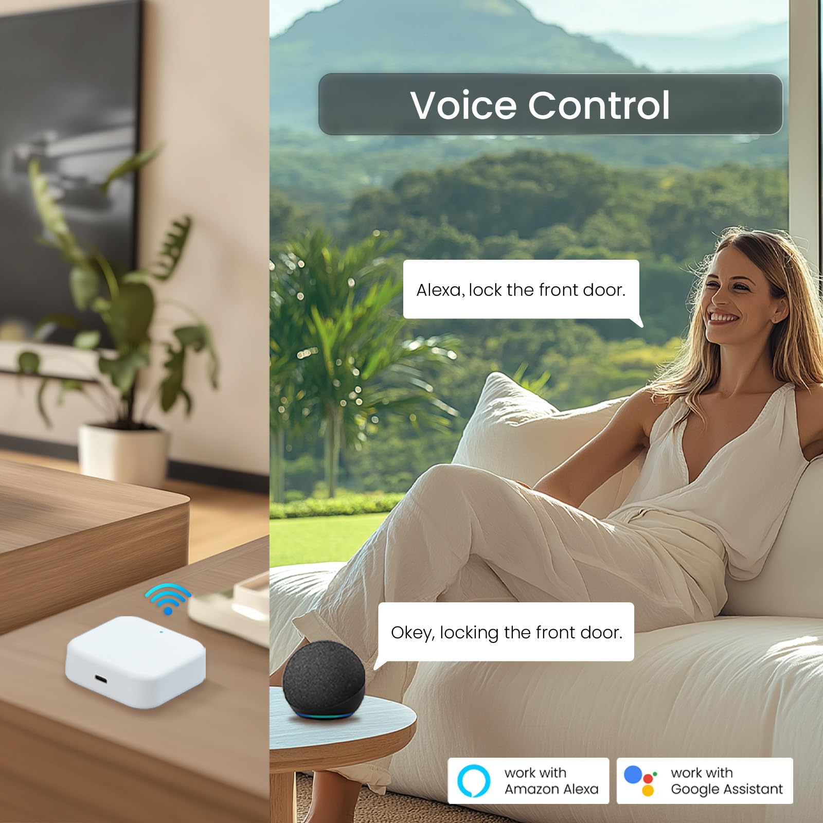 DESLOC G2 supports Alexa and Google Assistant for hands-free control.
