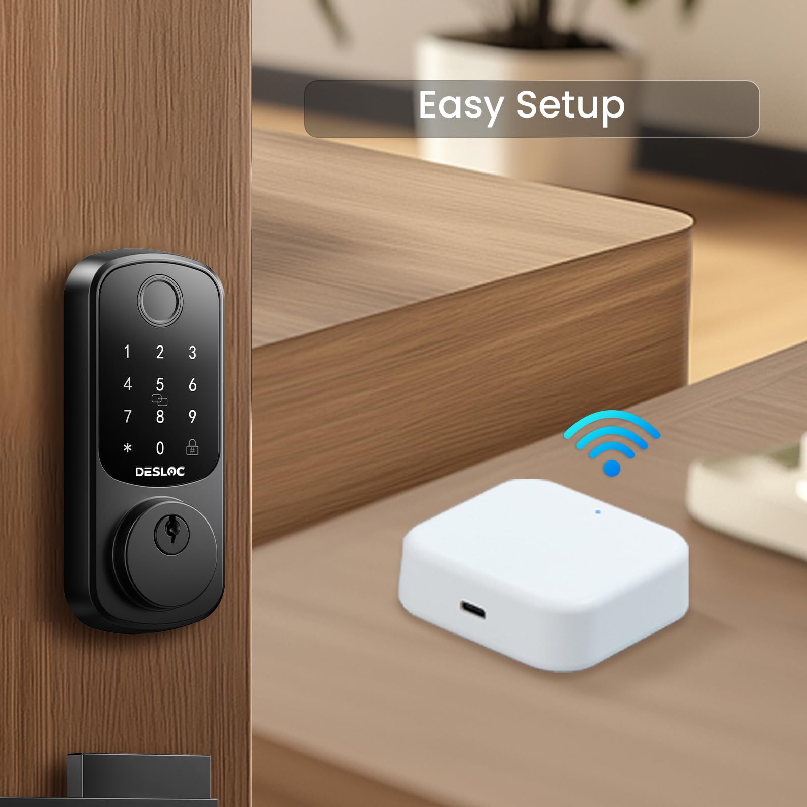 DESLOC G2 WiFi bridge setup illustrating easy pairing steps.