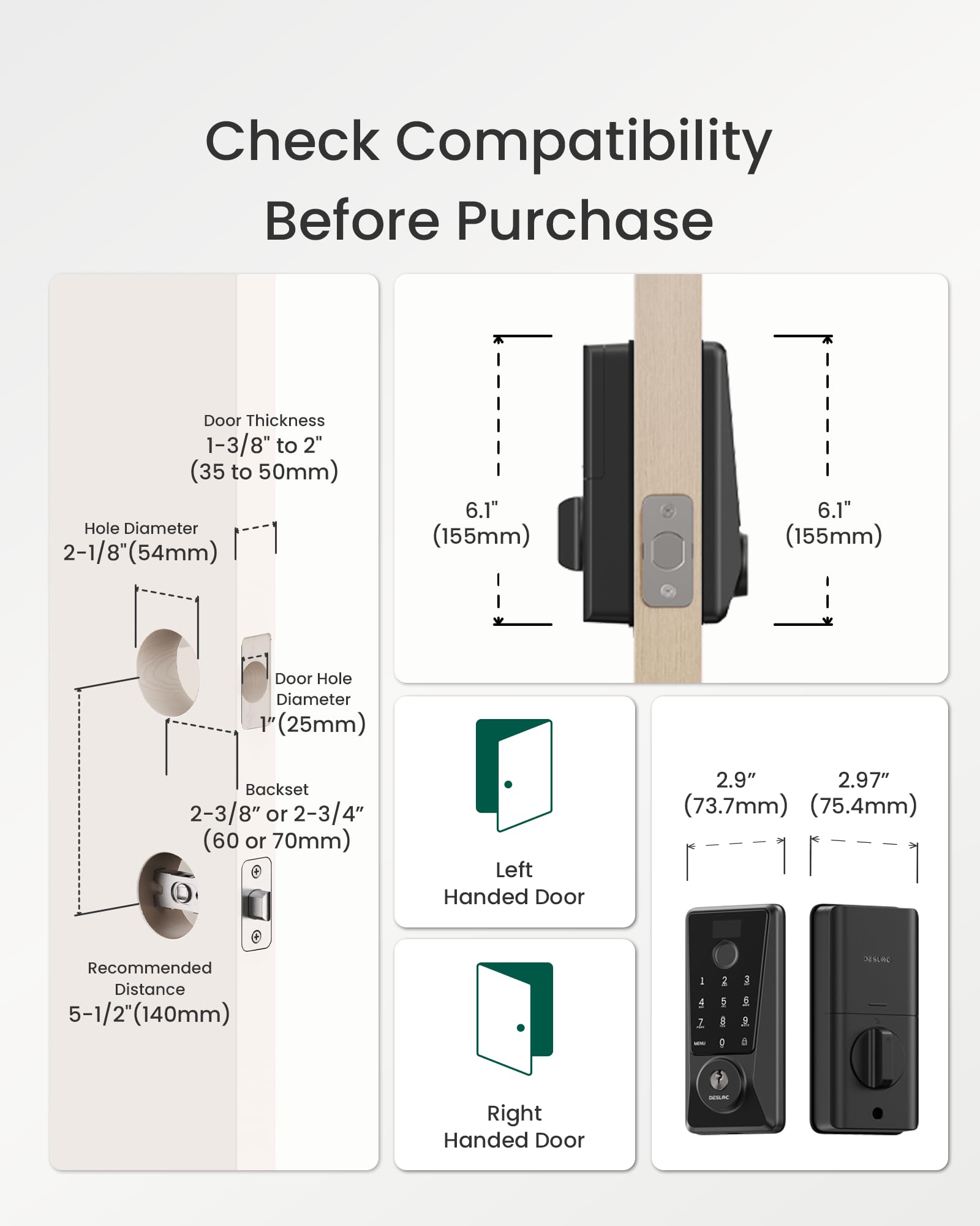 DESLOC D110 Plus easy install diagram illustrating screwdriver setup