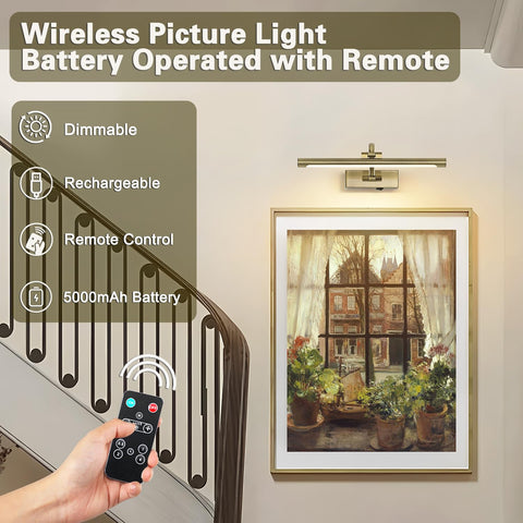 DESOOP light with 180-degree swing arm directs light precisely