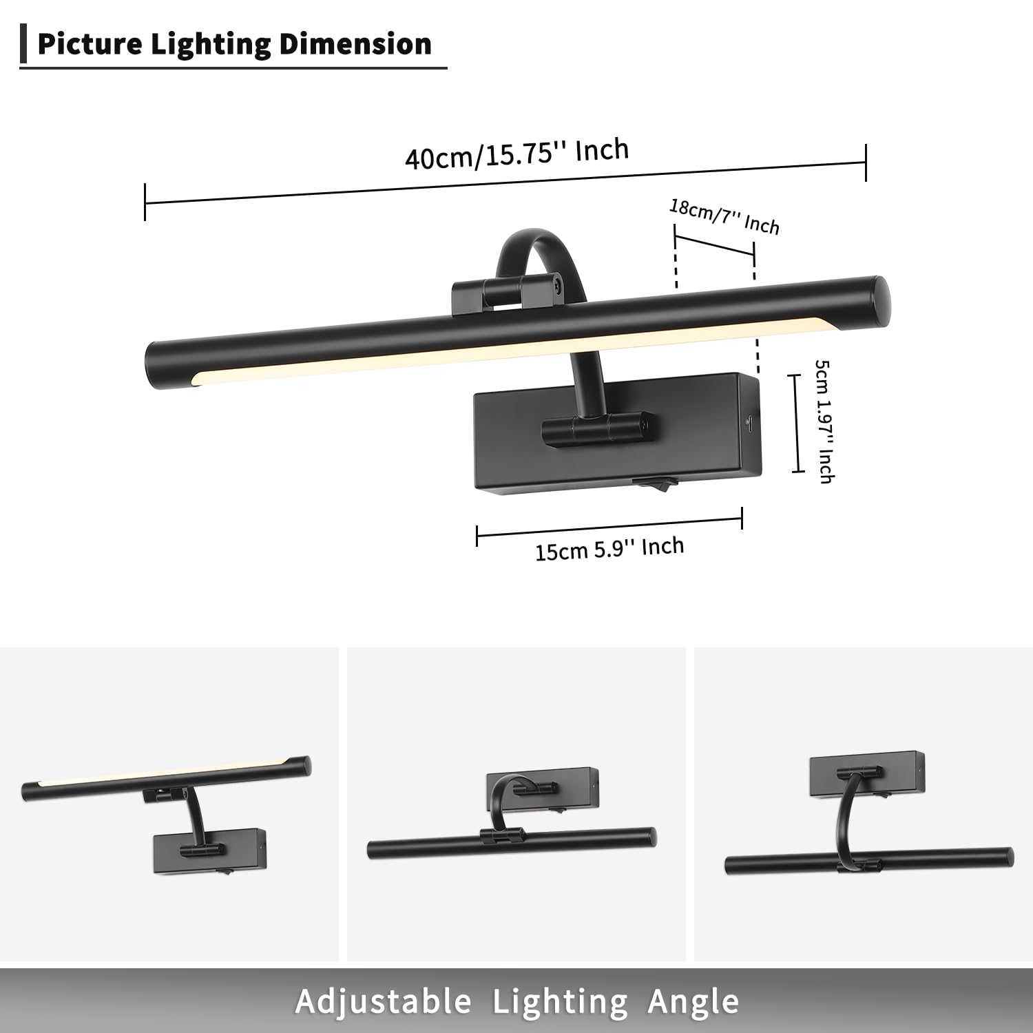 DESOOP full metal construction offers durable, rust-resistant gallery lighting
