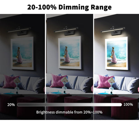 DESOOP gallery light with rechargeable battery for wire-free display lighting