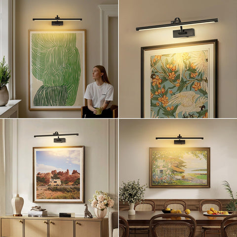 DESOOP premium metal construction ensures durable gallery lighting