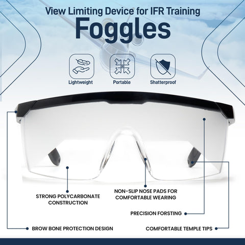 Destination Departure foggles compact design minimizes bulk during training sessions.